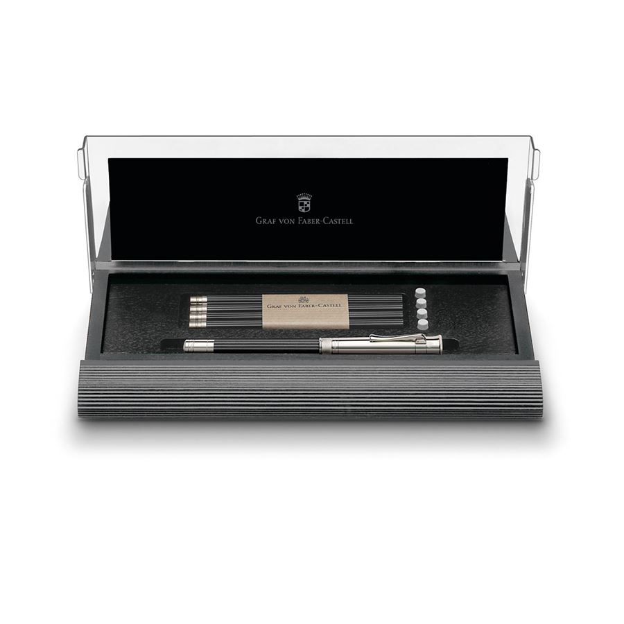 Graf-von-Faber-Castell - Cassette mit platiniertem Perfekten Bleistift, Schwarz