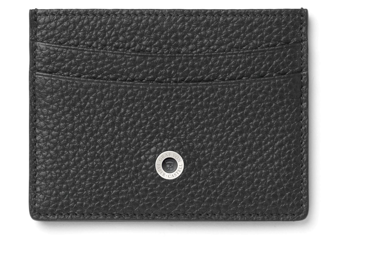 Graf-von-Faber-Castell - Porte-cartes de crédit double face, Cashmere, noir