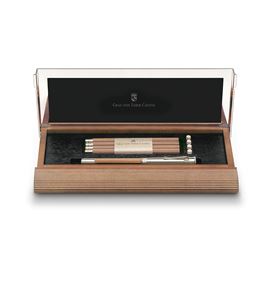 Graf-von-Faber-Castell - Cassette mit platiniertem Perfekten Bleistift, Braun