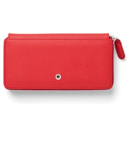 Graf-von-Faber-Castell - Geldbörse für Damen mit Reißverschluss Epsom, India Red