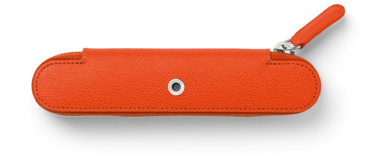 Graf-von-Faber-Castell - Etui 1 stylo cuir Epsom, Orange