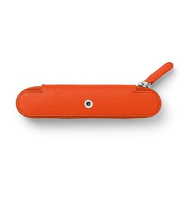 Graf-von-Faber-Castell - Portapenne con zip Epsom per 1 strumento, Arancio