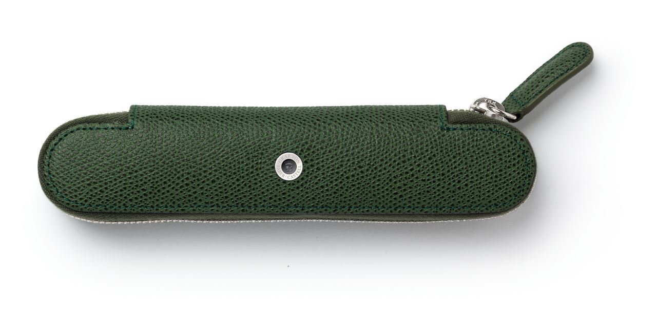 Graf-von-Faber-Castell - Etui avec fermeture zippée pour 1 stylo Epsom, Vert Olive
