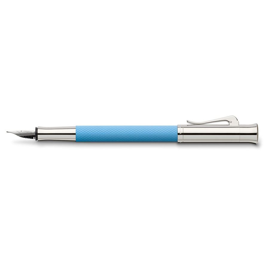 Graf-von-Faber-Castell - Stylo-plume Guilloché Bleu Azur EF