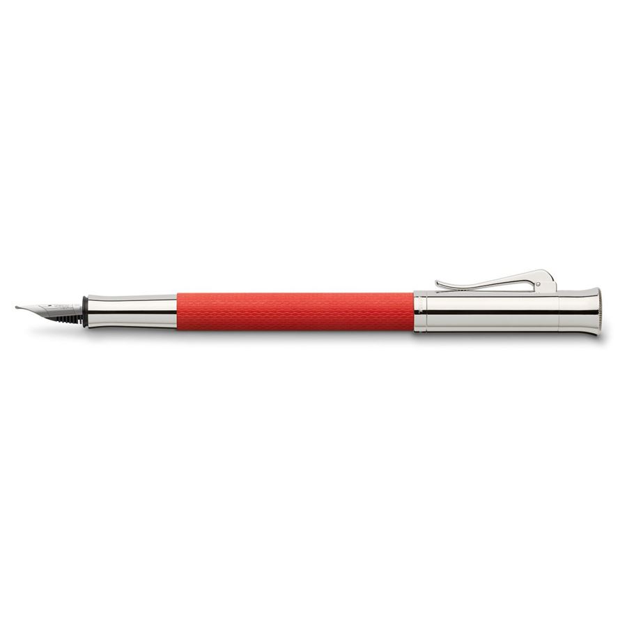 Graf-von-Faber-Castell - Penna stilografica Guilloche Rosso India EF