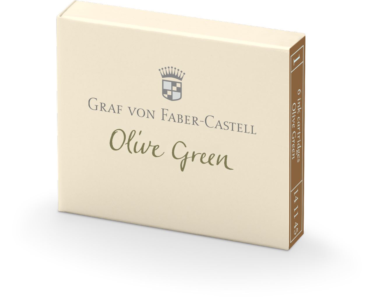 Graf-von-Faber-Castell - 6 Tintenpatronen, Olive Green
