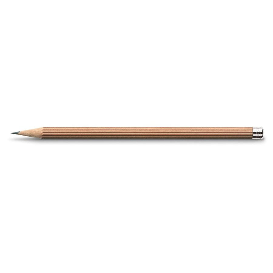 Graf-von-Faber-Castell - 6 matite n. III, con estremità silver