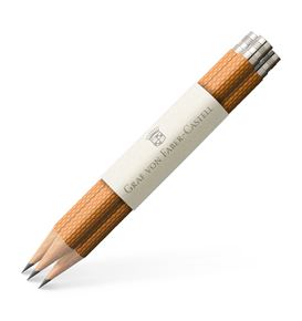Graf-von-Faber-Castell - 3 Ersatzbleistifte  Perfekter Bleistift, Cognac Brown