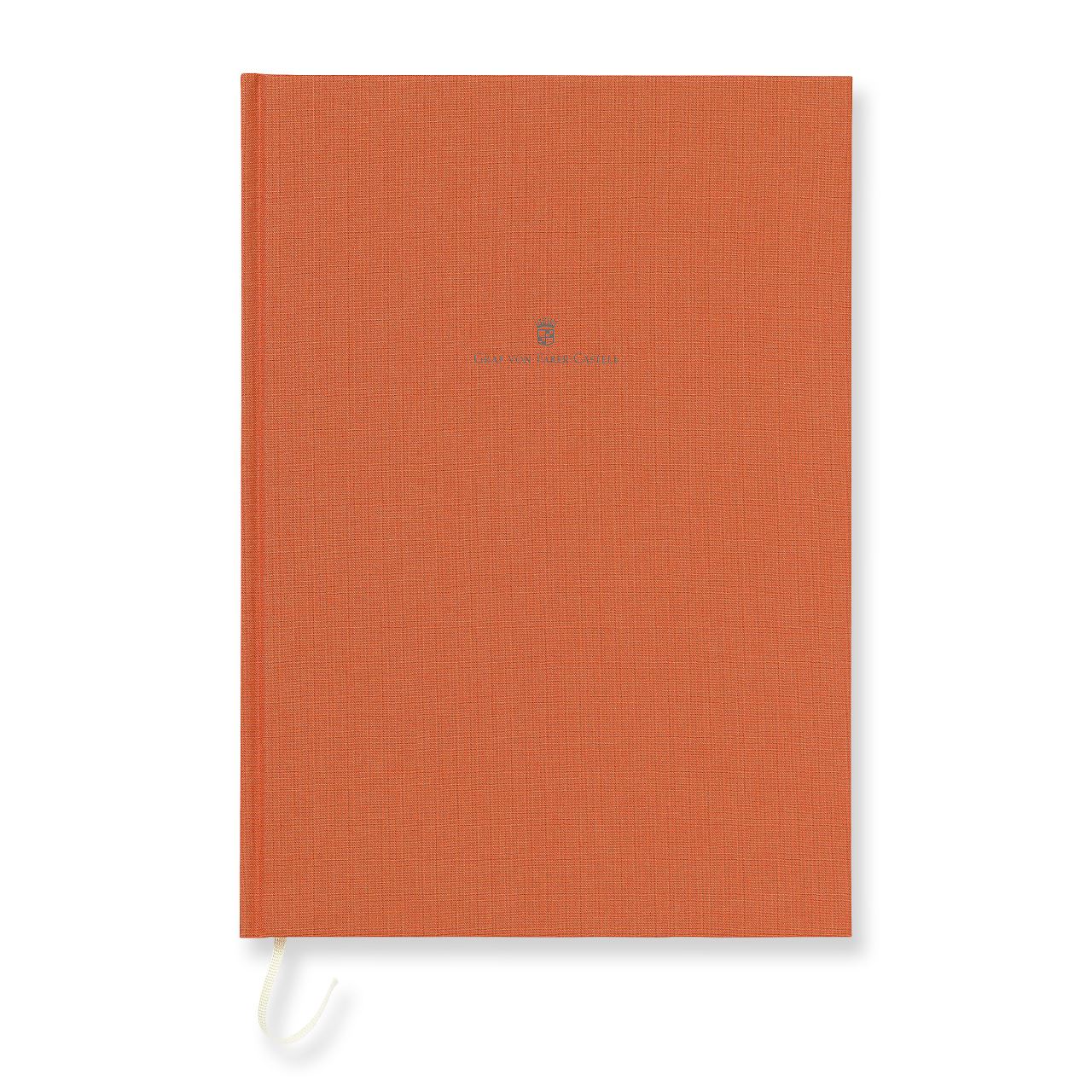 Graf-von-Faber-Castell - Book con copertina in lino formato A4, Arancio
