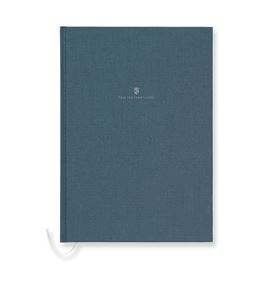 Graf-von-Faber-Castell - Cahier relié en lin A4 Bleu Nuit