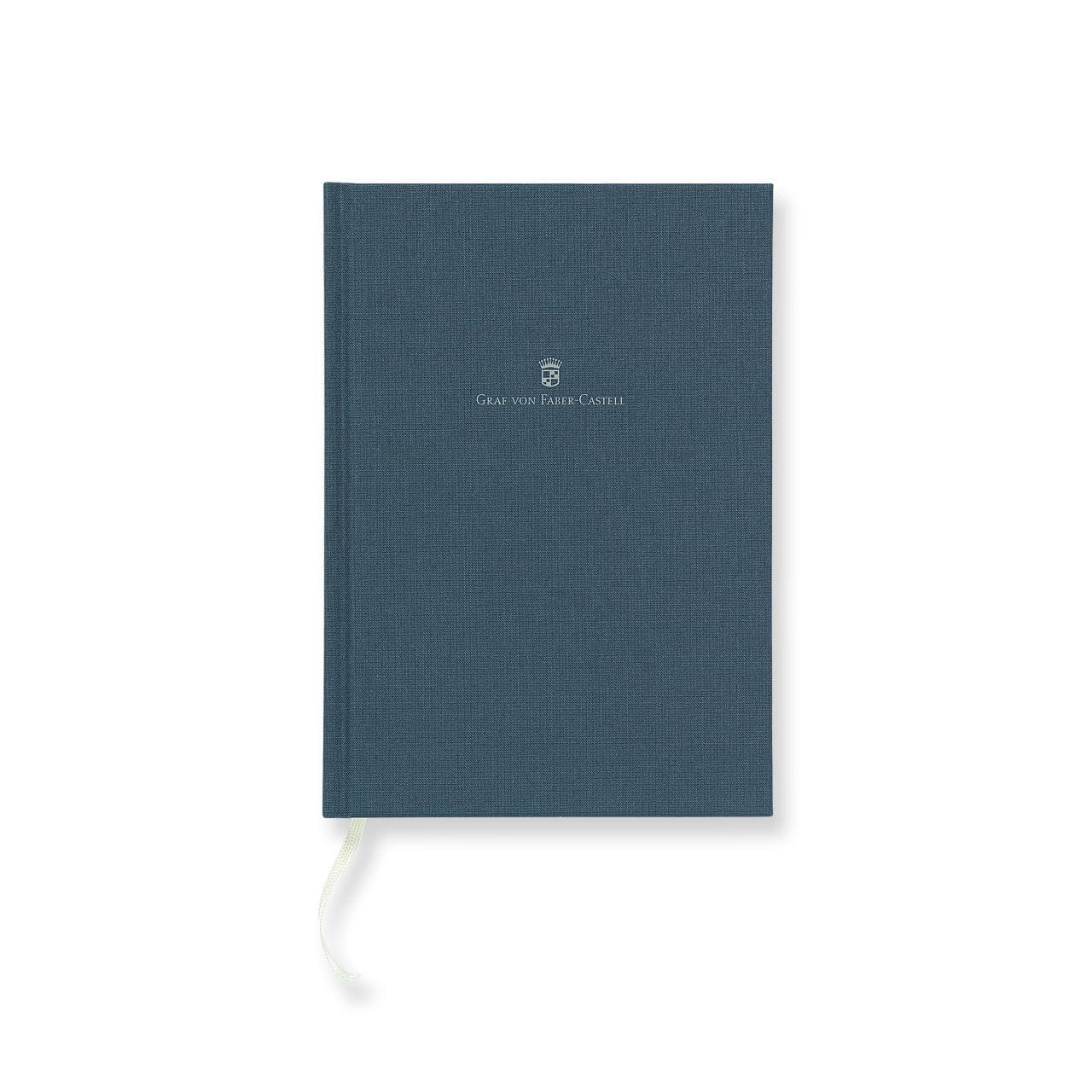 Graf-von-Faber-Castell - Book con copertina in lino formato A5, blu