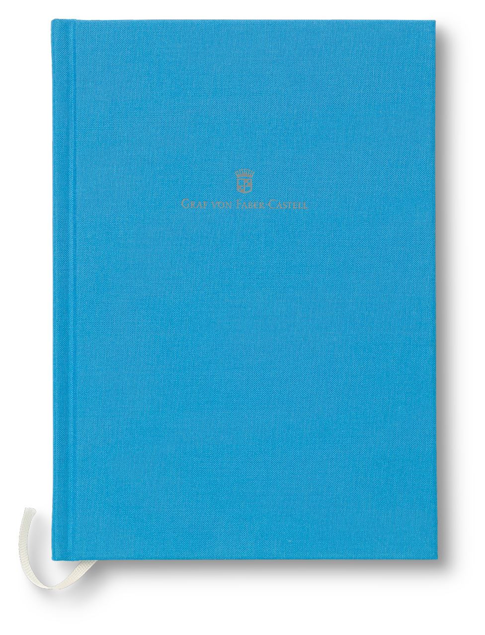 Graf-von-Faber-Castell - Book con copertina in lino formato A5, Blu Golfo