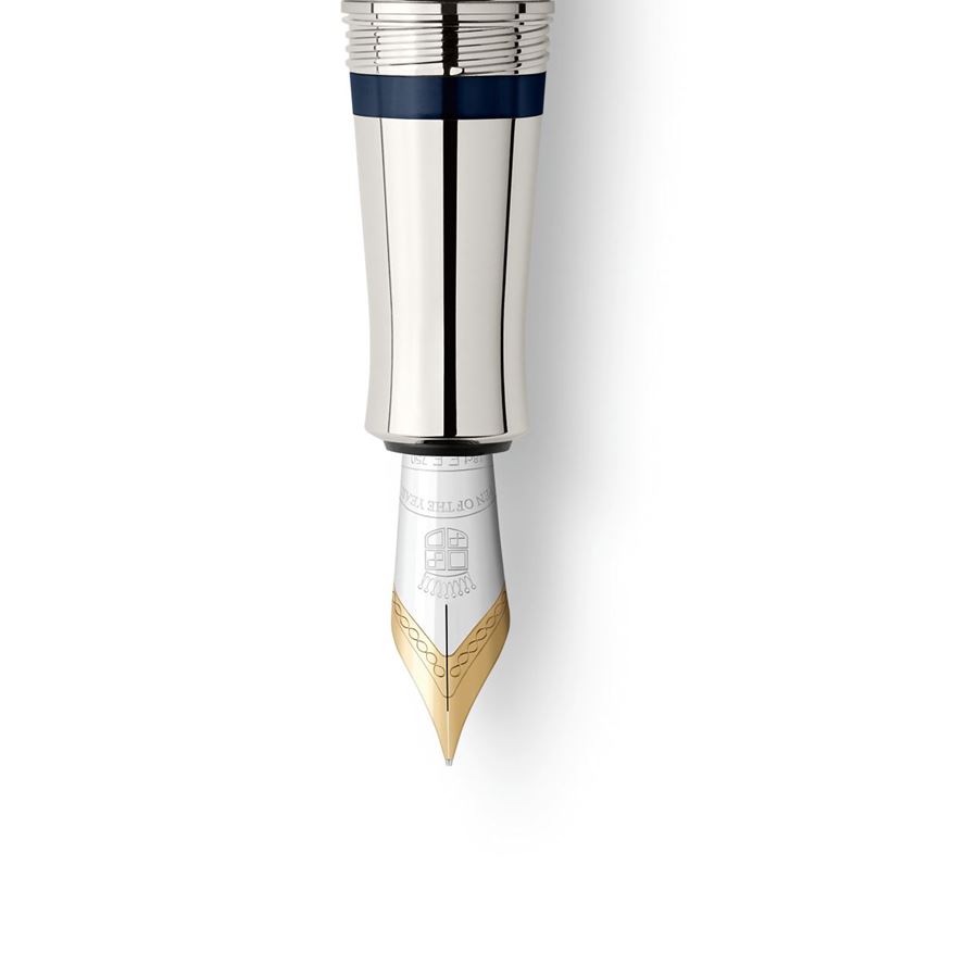 Graf-von-Faber-Castell - Stylo-plume de l'Année 2016 version plaquée platine, Moyen